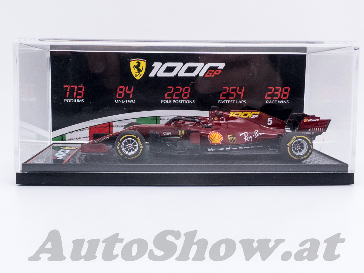 F1 Ferrari SF1000, „1000th GP“ Press Presentation Version GP Tuscany 2020, BEIDE Startnummern sind am Wagen, Vettel, # 5 / Leclerc, # 16, in Sonderverpackung / „1000th GP“ celebration version, BOTH race numers are on the car, in SPECIAL packaging