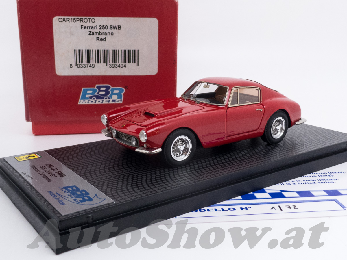 Ferrari 250SWB Coupé, Chassis 1539GT, Lorenzo Zambrano, rot – N° 1 of 72 limited edition !