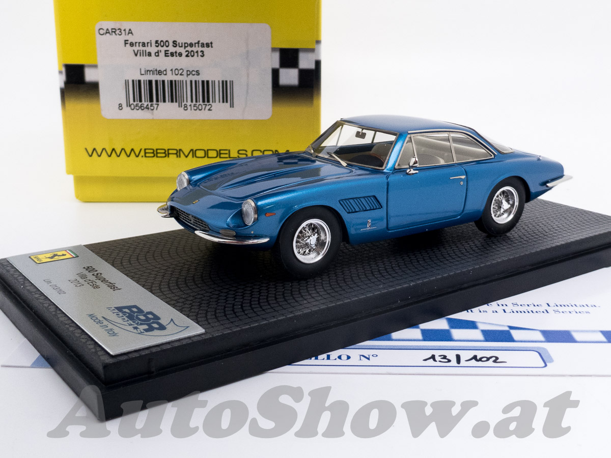 Ferrari 500 Superfast Coupé, Pininfarina Villa d’Este 2013, blau metallic
