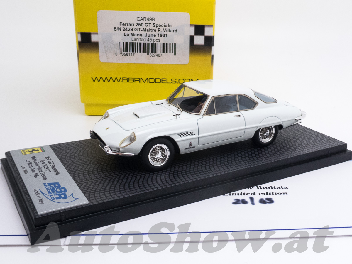 Ferrari 250GT Speciale, Chassis 2429GT, Maitre Paul Villard, Le Mans june 1981, weiß