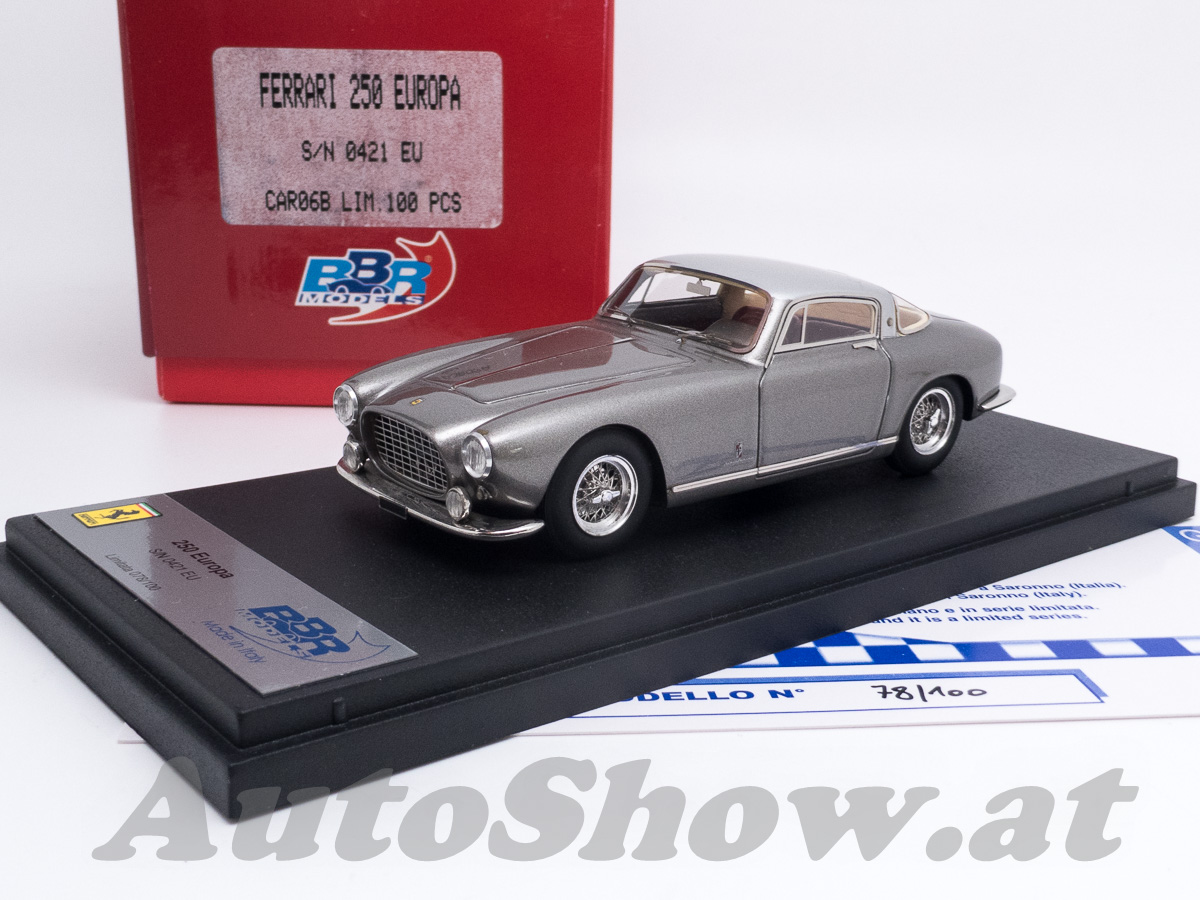 Ferrari 250 Europa Coupé, Chassis 0421EU, Pininfarina, dunkelsilber / silbernes Dach