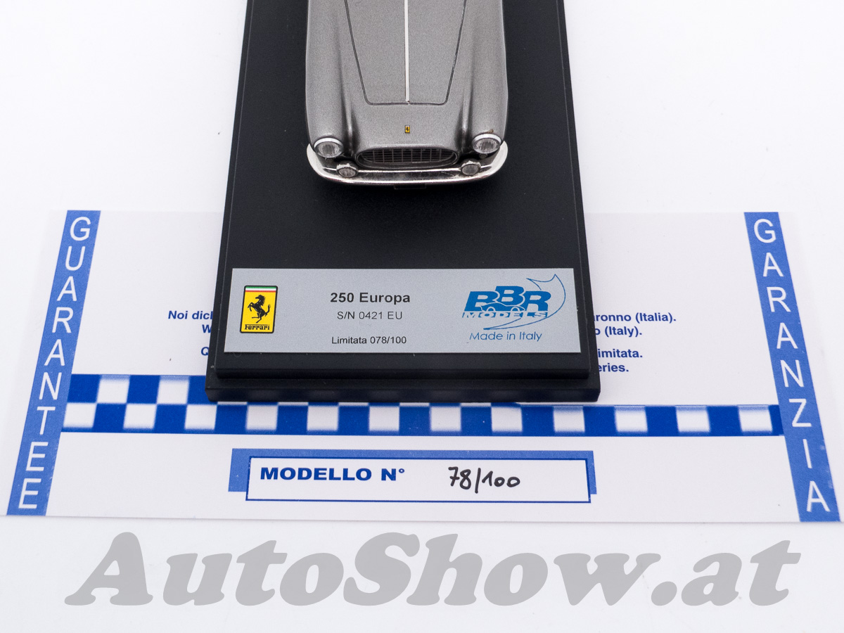 Ferrari 250 Europa Coupé, Chassis 0421EU, Pininfarina, dunkelsilber / silbernes Dach
