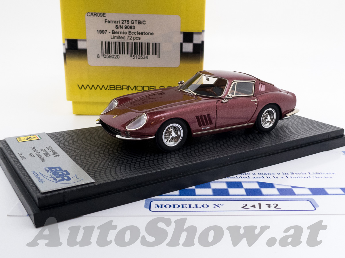 Ferrari 275GTB/C Coupé, Chassis 9063, Pininfarina, 1997, Auto von Bernie Ecclestone, rot metallic