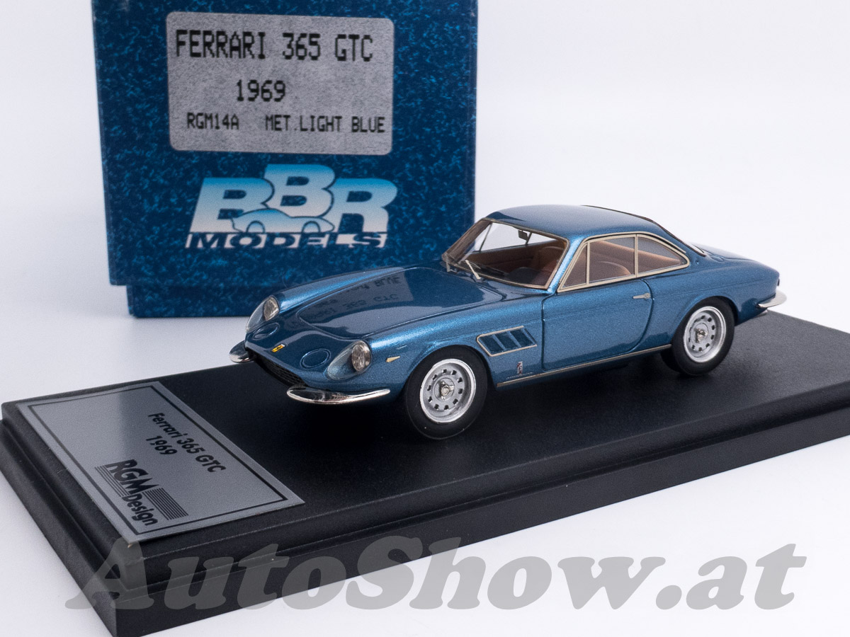 Ferrari 365GTC Coupé, Pininfarina, mit verglasten Scheinwerfern, 1969, blau metallic
