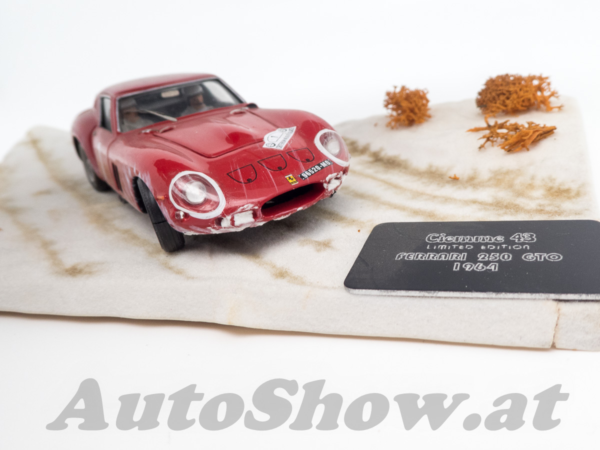 Diorama: Ferrari 250GTO, chassis 5111 GT, Rally snow & ice / Rally Schnee & Eis, Criterium Neige e Glace 1964, Guichet / Clement, # 1